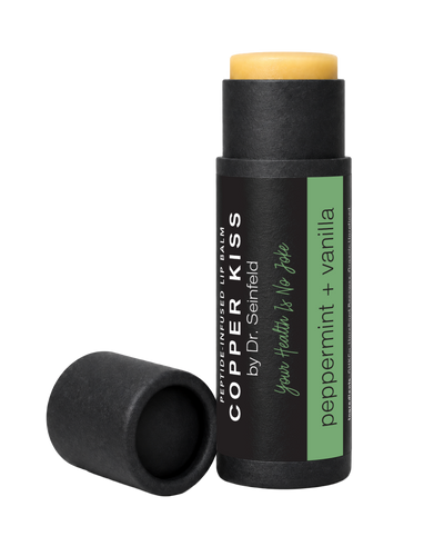 Copper Kiss — Peptide-Infused Lip Balm (Peppermint + Vanilla)
