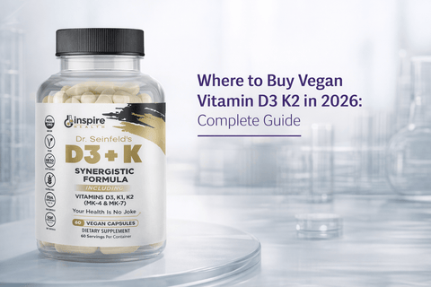 Where to Buy Vegan Vitamin D3 K2 in 2026: Complete Guide - DrSeinfeld.com Operated by Ginspire Health LLC