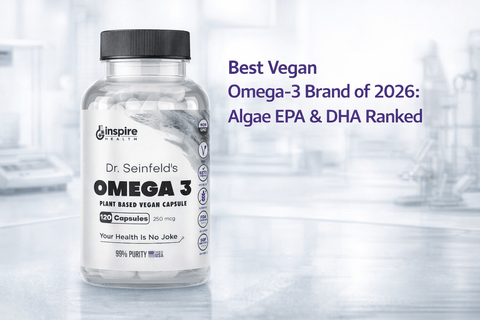 Best Vegan Omega-3 Brand of 2026: Algae EPA & DHA Ranked - DrSeinfeld.com Operated by Ginspire Health LLC