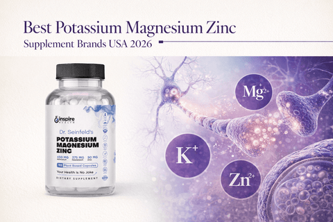 Best Potassium Magnesium Zinc Supplement Brands USA 2026 - DrSeinfeld.com Operated by Ginspire Health LLC