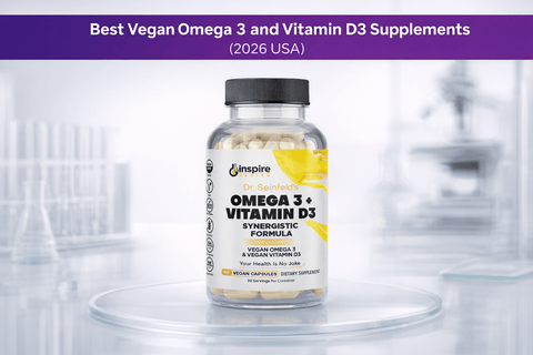 Best Vegan Omega 3 and Vitamin D3 Supplements (2026 USA) - DrSeinfeld.com Operated by Ginspire Health LLC