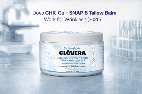 Does GHK-Cu + SNAP-8 Tallow Balm Work for Wrinkles? (2026) - DrSeinfeld.com Operated by Ginspire Health LLC