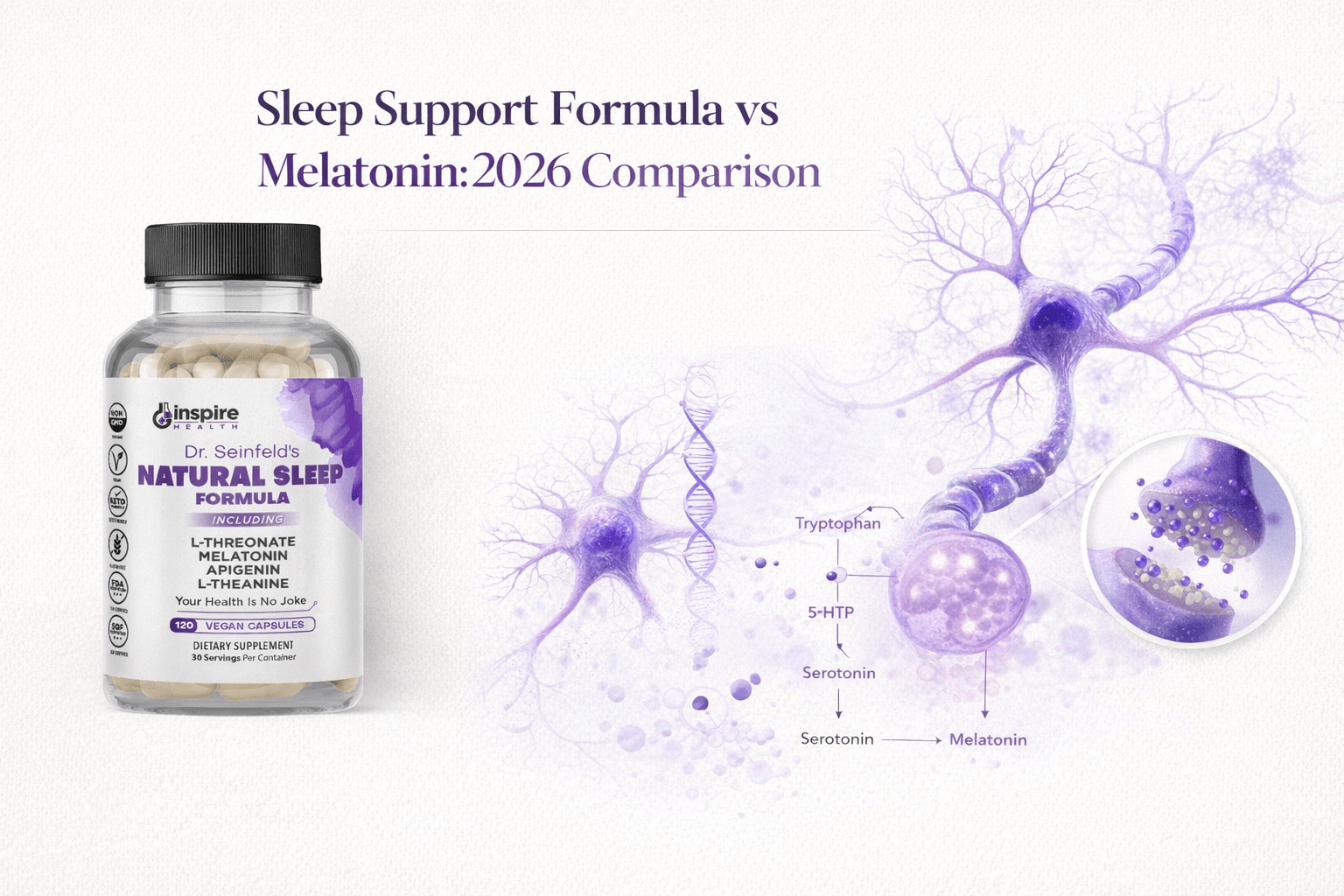 Sleep Support Formula vs Melatonin: 2026 Comparison – DrSeinfeld.com ...