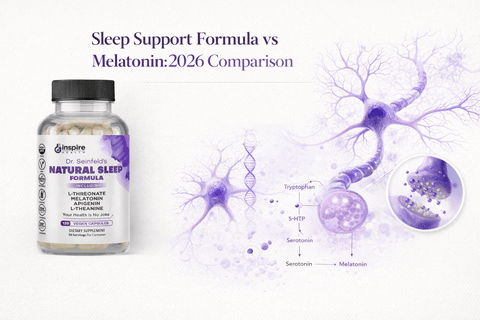 Sleep Support Formula vs Melatonin: 2026 Comparison - DrSeinfeld.com Operated by Ginspire Health LLC
