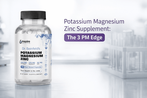 Potassium Magnesium Zinc Supplement: The 3 PM Edge - DrSeinfeld.com Operated by Ginspire Health LLC