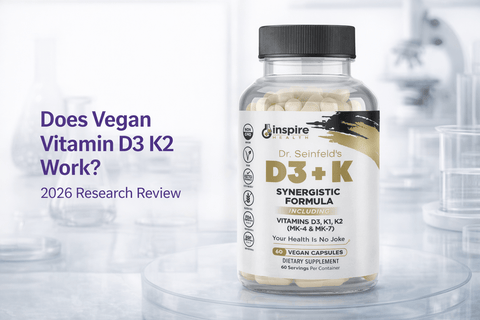 Does Vegan Vitamin D3 K2 Work? 2026 Research Review - DrSeinfeld.com Operated by Ginspire Health LLC