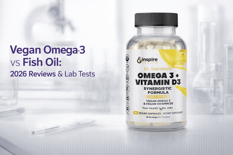 Vegan Omega-3 vs Fish Oil: 2026 Reviews & Lab Tests - DrSeinfeld.com Operated by Ginspire Health LLC