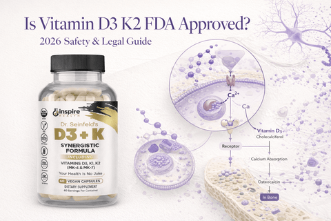 Is Vitamin D3 K2 FDA Approved? 2026 Safety & Legal Guide - DrSeinfeld.com Operated by Ginspire Health LLC
