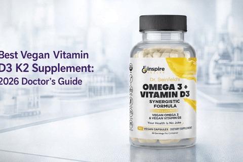 Best Vegan Vitamin D3 K2 Supplement: 2026 Doctor's Guide - DrSeinfeld.com Operated by Ginspire Health LLC