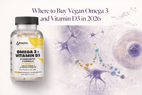 Where to Buy Vegan Omega 3 and Vitamin D3 in 2026 - DrSeinfeld.com Operated by Ginspire Health LLC
