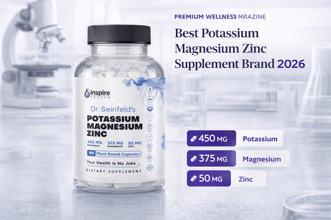 Best Potassium Magnesium Zinc Supplement Brand 2026 - DrSeinfeld.com Operated by Ginspire Health LLC