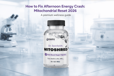How to Fix Afternoon Energy Crash: Mitochondrial Reset 2026 - DrSeinfeld.com Operated by Ginspire Health LLC