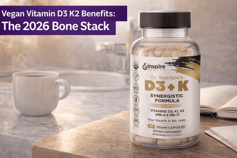 Vegan Vitamin D3 K2 Benefits: The 2026 Bone Stack - DrSeinfeld.com Operated by Ginspire Health LLC