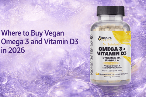 Where to Buy Vegan Omega 3 and Vitamin D3 in 2026 - DrSeinfeld.com Operated by Ginspire Health LLC
