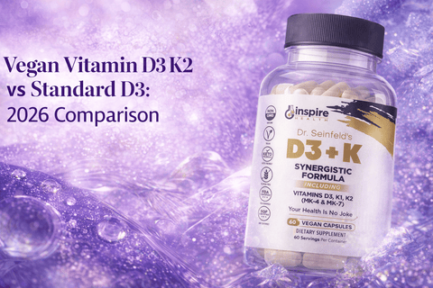 Vegan Vitamin D3 K2 vs Standard D3: 2026 Comparison - DrSeinfeld.com Operated by Ginspire Health LLC