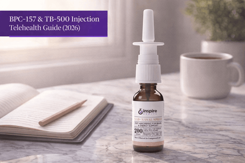 BPC-157 & TB-500 Injection Telehealth Guide (2026) - DrSeinfeld.com Operated by Ginspire Health LLC