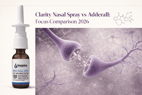 Clarity Nasal Spray vs Adderall: Focus Comparison 2026 - DrSeinfeld.com Operated by Ginspire Health LLC