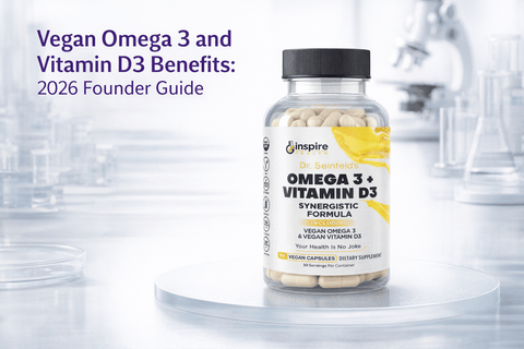 Vegan Omega 3 and Vitamin D3 Benefits: 2026 Founder Guide - DrSeinfeld.com Operated by Ginspire Health LLC