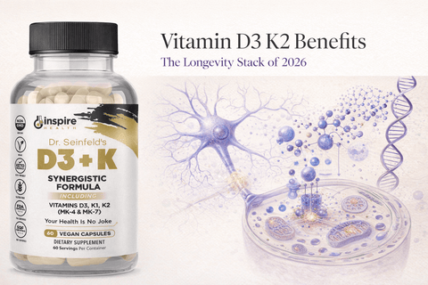 Vitamin D3 K2 Benefits: The Longevity Stack of 2026 - DrSeinfeld.com Operated by Ginspire Health LLC