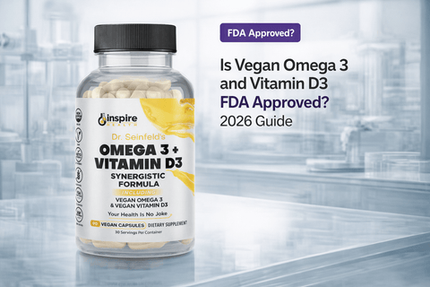 Is Vegan Omega 3 and Vitamin D3 FDA Approved? 2026 Guide - DrSeinfeld.com Operated by Ginspire Health LLC
