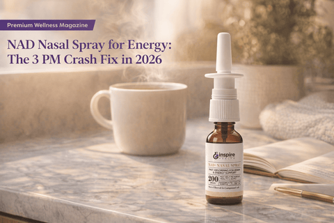 NAD Nasal Spray for Energy: The 3 PM Crash Fix in 2026 - DrSeinfeld.com Operated by Ginspire Health LLC
