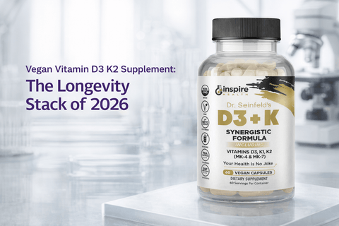 Vegan Vitamin D3 K2 Supplement: The Longevity Stack of 2026 - DrSeinfeld.com Operated by Ginspire Health LLC