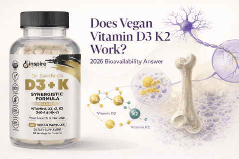 Does Vegan Vitamin D3 K2 Work? 2026 Bioavailability Answer - DrSeinfeld.com Operated by Ginspire Health LLC