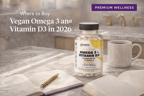 Where to Buy Vegan Omega 3 and Vitamin D3 in 2026 - DrSeinfeld.com Operated by Ginspire Health LLC