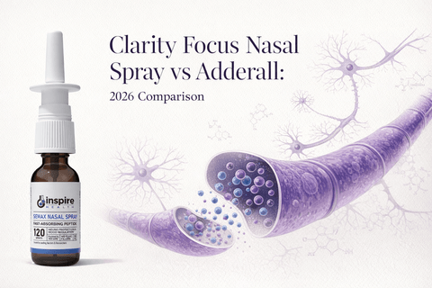 Clarity Focus Nasal Spray vs Adderall: 2026 Comparison - DrSeinfeld.com Operated by Ginspire Health LLC