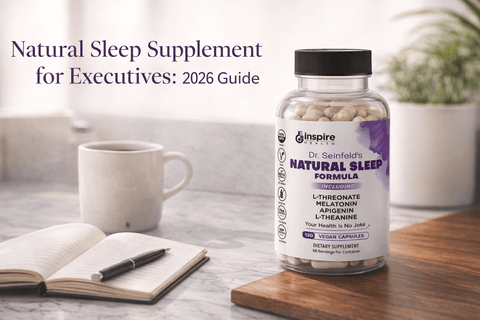 Natural Sleep Supplement for Executives: 2026 Guide - DrSeinfeld.com Operated by Ginspire Health LLC