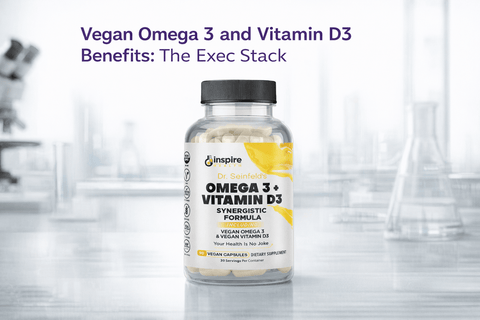Vegan Omega 3 and Vitamin D3 Benefits: The Exec Stack - DrSeinfeld.com Operated by Ginspire Health LLC