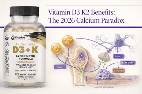 Vitamin D3 K2 Benefits: The 2026 Calcium Paradox - DrSeinfeld.com Operated by Ginspire Health LLC