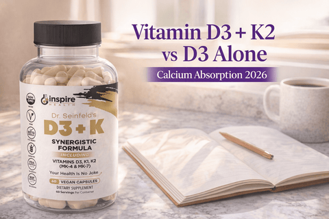 Vitamin D3 + K2 vs D3 Alone: Calcium Absorption 2026 - DrSeinfeld.com Operated by Ginspire Health LLC