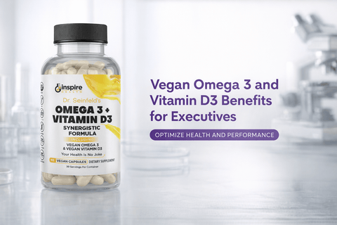 Vegan Omega 3 and Vitamin D3 Benefits for Executives - DrSeinfeld.com Operated by Ginspire Health LLC