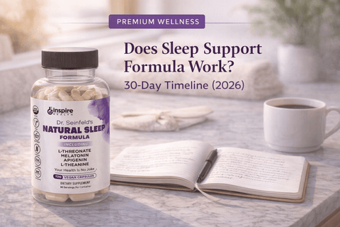 Does Sleep Support Formula Work? 30-Day Timeline (2026) - DrSeinfeld.com Operated by Ginspire Health LLC