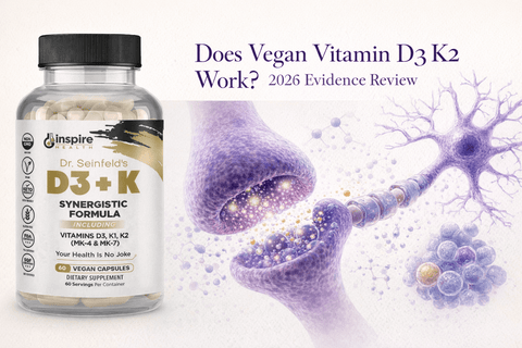 Does Vegan Vitamin D3 K2 Work? 2026 Evidence Review - DrSeinfeld.com Operated by Ginspire Health LLC