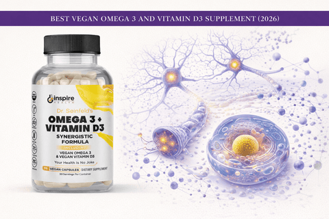 Best Vegan Omega 3 and Vitamin D3 Supplement (2026) - DrSeinfeld.com Operated by Ginspire Health LLC