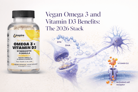 Vegan Omega 3 and Vitamin D3 Benefits: The 2026 Stack - DrSeinfeld.com Operated by Ginspire Health LLC