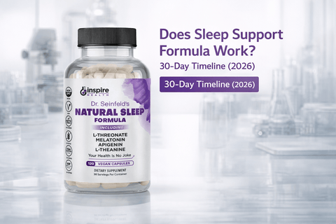 Does Sleep Support Formula Work? 30-Day Timeline (2026) - DrSeinfeld.com Operated by Ginspire Health LLC