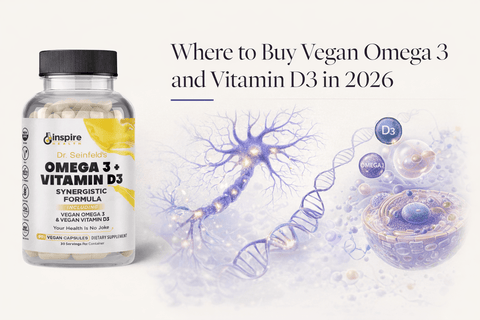 Where to Buy Vegan Omega 3 and Vitamin D3 in 2026 - DrSeinfeld.com Operated by Ginspire Health LLC