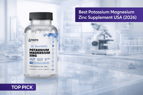 Best Potassium Magnesium Zinc Supplement USA (2026) - DrSeinfeld.com Operated by Ginspire Health LLC