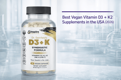 Best Vegan Vitamin D3 + K2 Supplements in the USA (2026) - DrSeinfeld.com Operated by Ginspire Health LLC