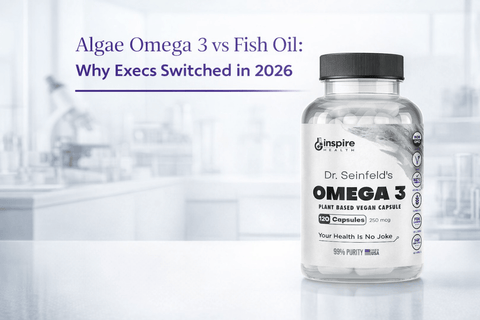 Algae Omega 3 vs Fish Oil: Why Execs Switched in 2026 - DrSeinfeld.com Operated by Ginspire Health LLC