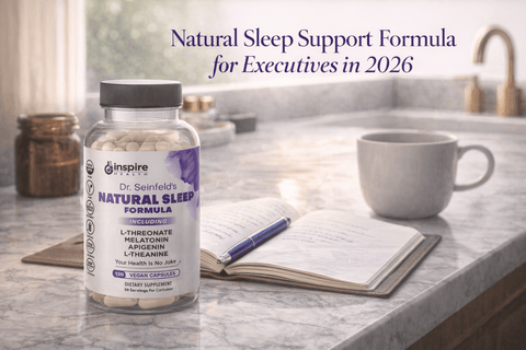 Natural Sleep Support Formula for Executives in 2026 - DrSeinfeld.com Operated by Ginspire Health LLC