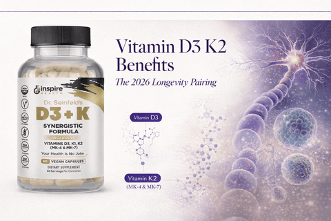 Vitamin D3 K2 Benefits: The 2026 Longevity Pairing - DrSeinfeld.com Operated by Ginspire Health LLC