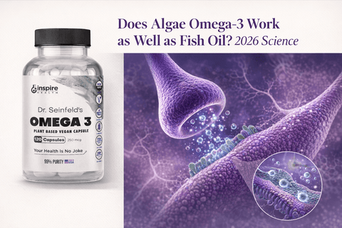 Does Algae Omega-3 Work as Well as Fish Oil? 2026 Science - DrSeinfeld.com Operated by Ginspire Health LLC