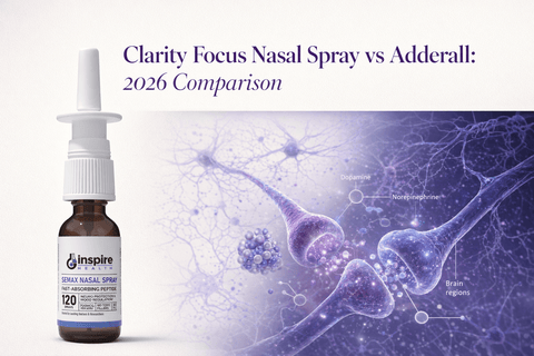 Clarity Focus Nasal Spray vs Adderall: 2026 Comparison - DrSeinfeld.com Operated by Ginspire Health LLC