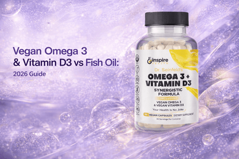 Vegan Omega 3 & Vitamin D3 vs Fish Oil: 2026 Guide - DrSeinfeld.com Operated by Ginspire Health LLC