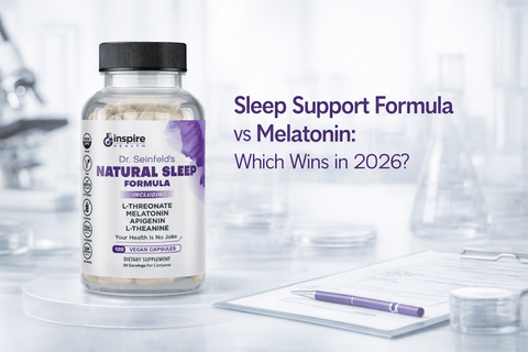 Sleep Support Formula vs Melatonin: Which Wins in 2026? - DrSeinfeld.com Operated by Ginspire Health LLC