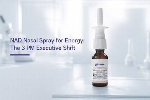 NAD Nasal Spray for Energy: The 3 PM Executive Shift